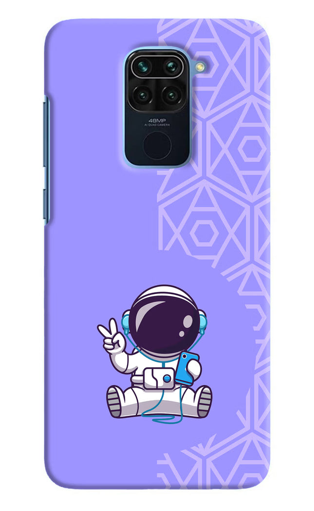 Cute Astronaut Chilling Redmi Note 9 Hard Case Back Cover by Casekaro