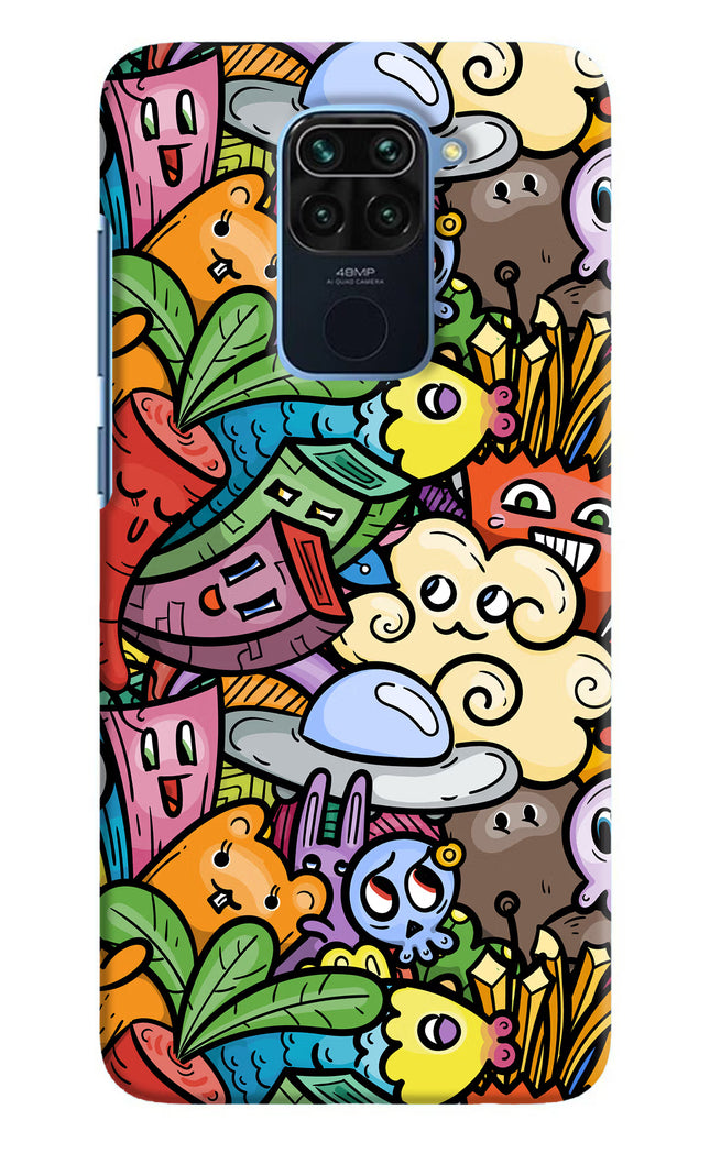 Veggie Doodle Redmi Note 9 Hard Case Back Cover by Casekaro