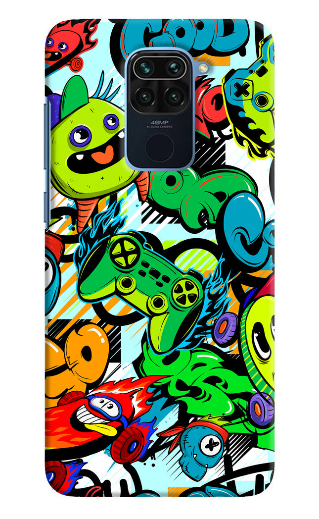 Game Doodle Redmi Note 9 Hard Case Back Cover by Casekaro