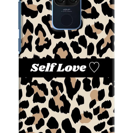 Leopard Print Self Love Redmi Note 9 Hard Case Back Cover by Casekaro