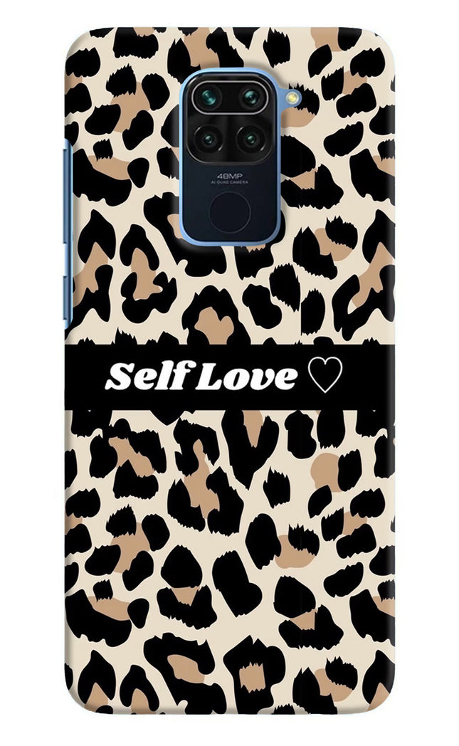 Leopard Print Self Love Redmi Note 9 Hard Case Back Cover by Casekaro