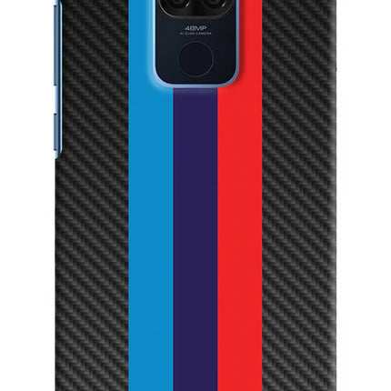 BMW Stripes Pattern Redmi Note 9 Hard Case Back Cover by Casekaro