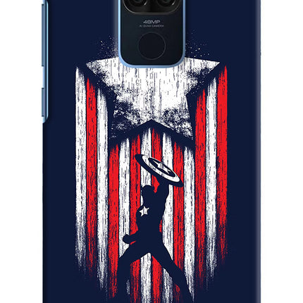 Captain America Marvel Art Redmi Note 9 Hard Case Back Cover by Casekaro