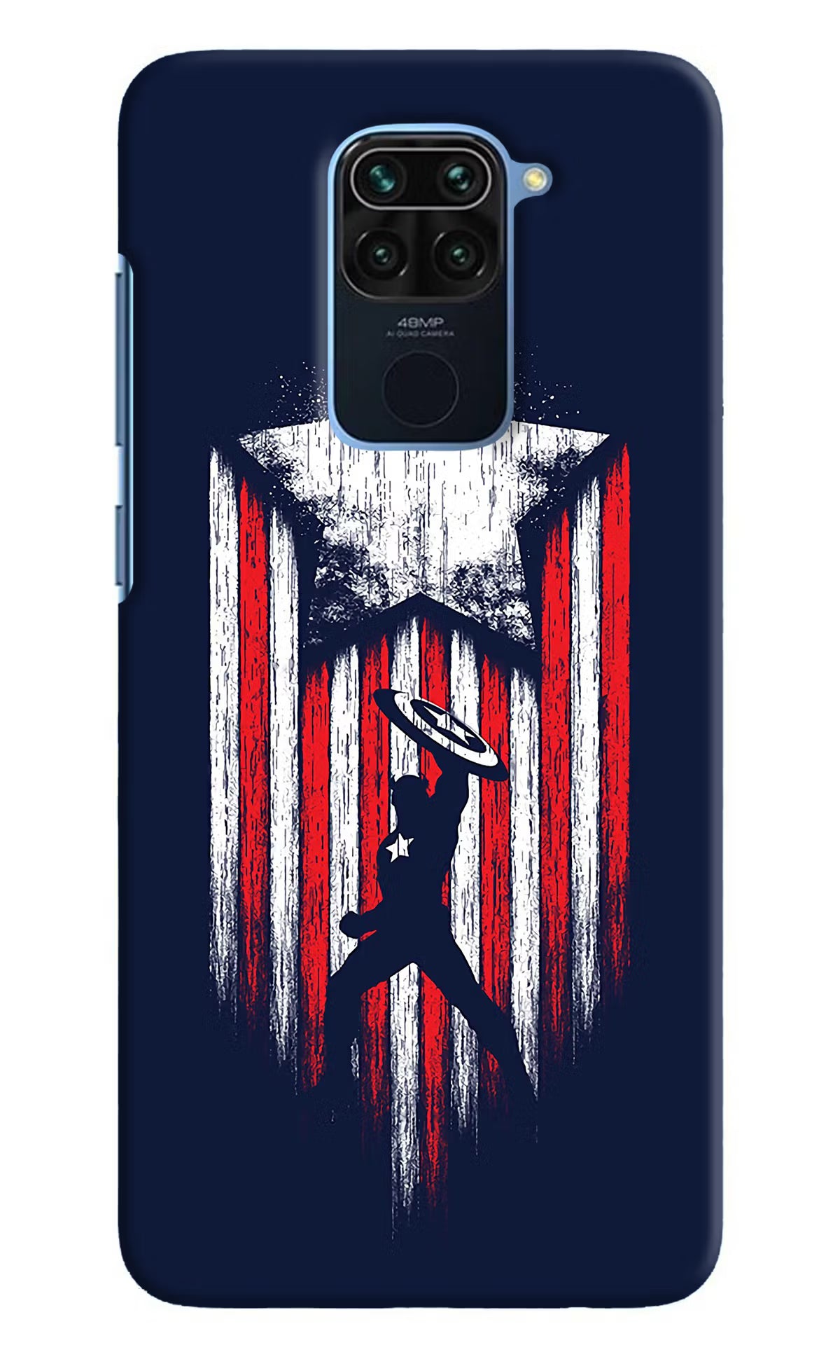 Captain America Marvel Art Redmi Note 9 Hard Case Back Cover by Casekaro