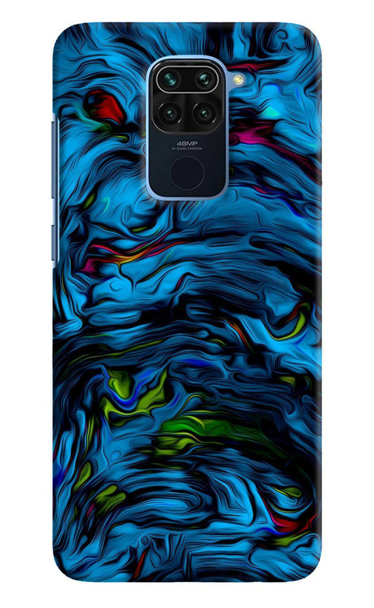 Dark Blue Abstract Redmi Note 9 Back Cover