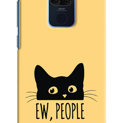 Ew People Catitude Redmi Note 9 Hard Case Back Cover by Casekaro