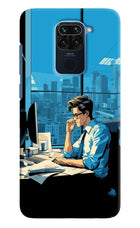 Focused Hustler (AI Generated) Redmi Note 9 Hard Case Back Cover by Casekaro
