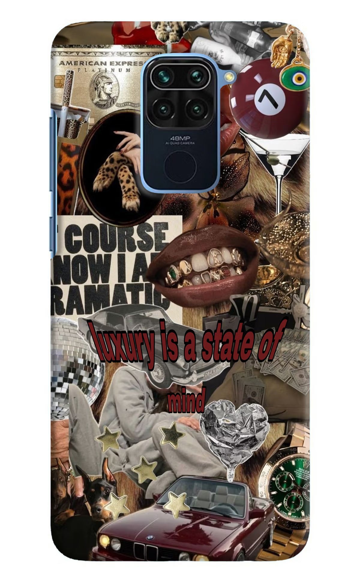 Luxury Redmi Note 9 Hard Case Back Cover by Casekaro