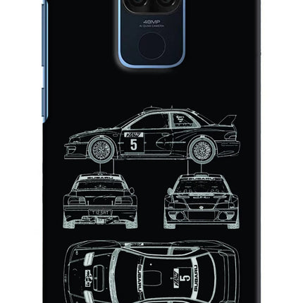 WRC'99 Redmi Note 9 Hard Case Back Cover by Casekaro