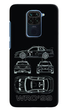 WRC'99 Redmi Note 9 Hard Case Back Cover by Casekaro