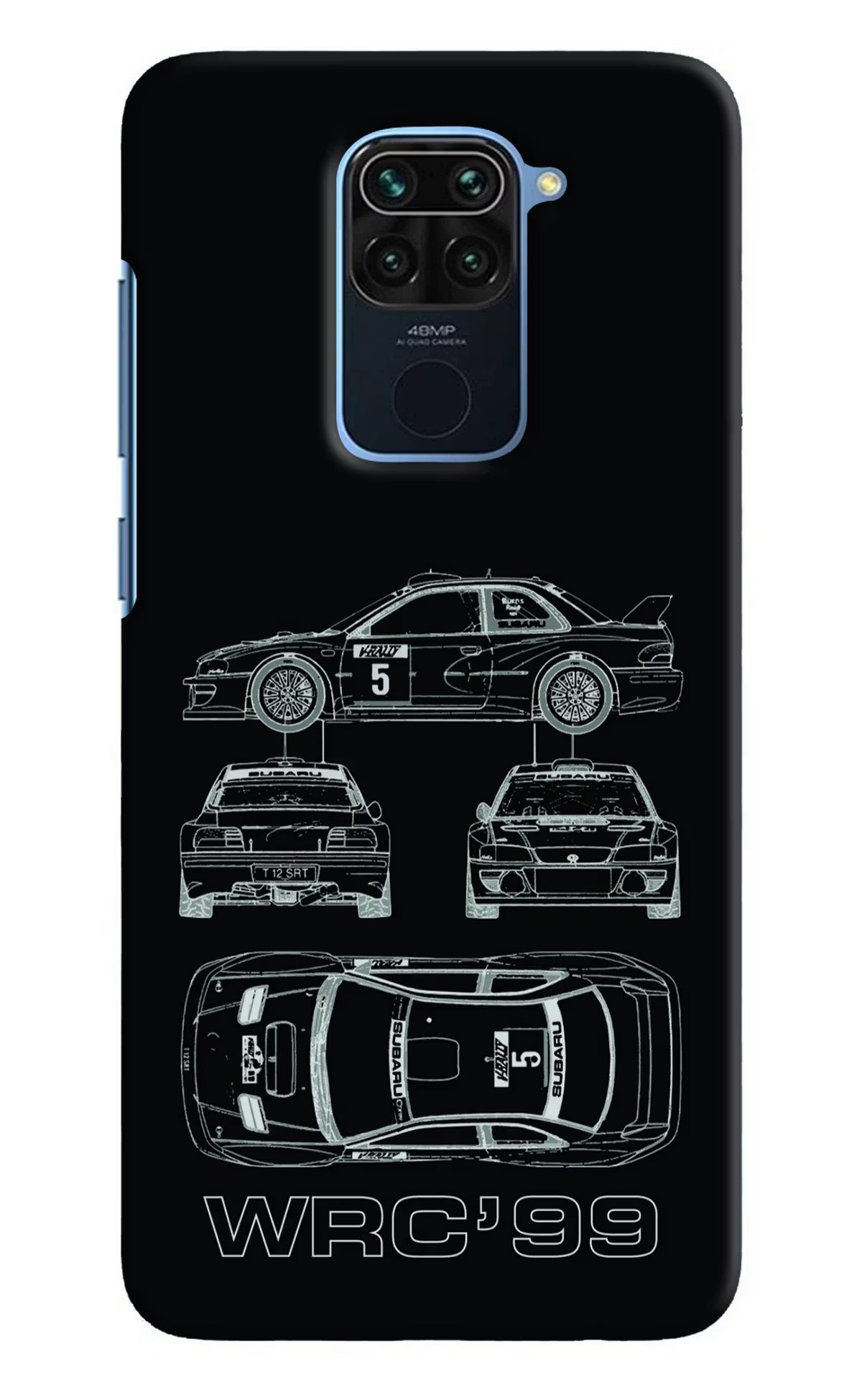 WRC'99 Redmi Note 9 Hard Case Back Cover by Casekaro