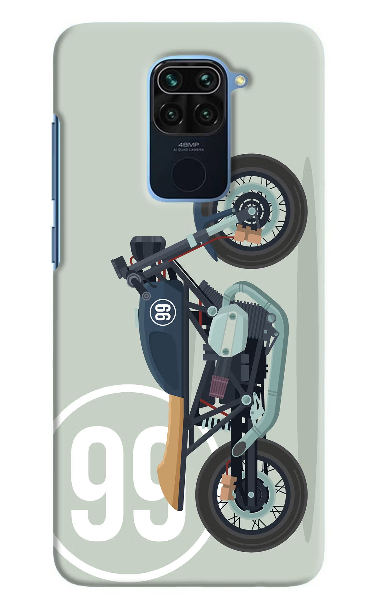 Classic Cafe Racer 99 Redmi Note 9 Hard Case Back Cover by Casekaro