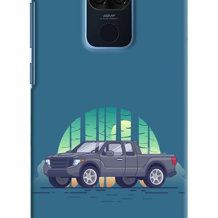 Retro Garage Vibe Redmi Note 9 Hard Case Back Cover by Casekaro