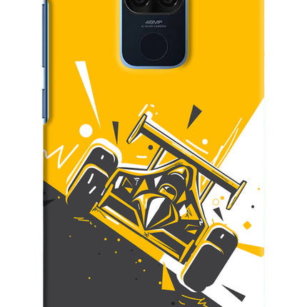Track King Redmi Note 9 Hard Case Back Cover by Casekaro