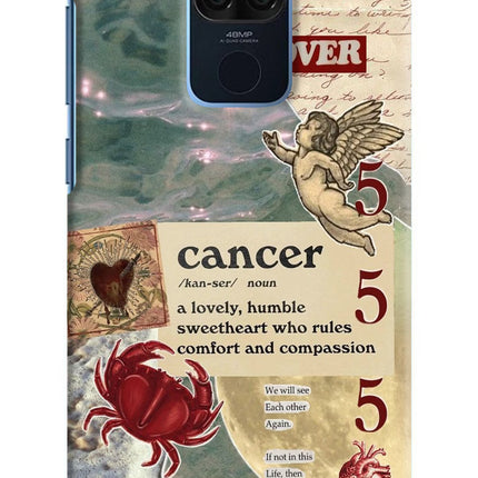 Cancer Zodiac Redmi Note 9 Hard Case Back Cover by Casekaro