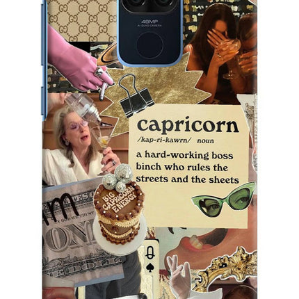 Capricorn Zodiac Redmi Note 9 Hard Case Back Cover by Casekaro