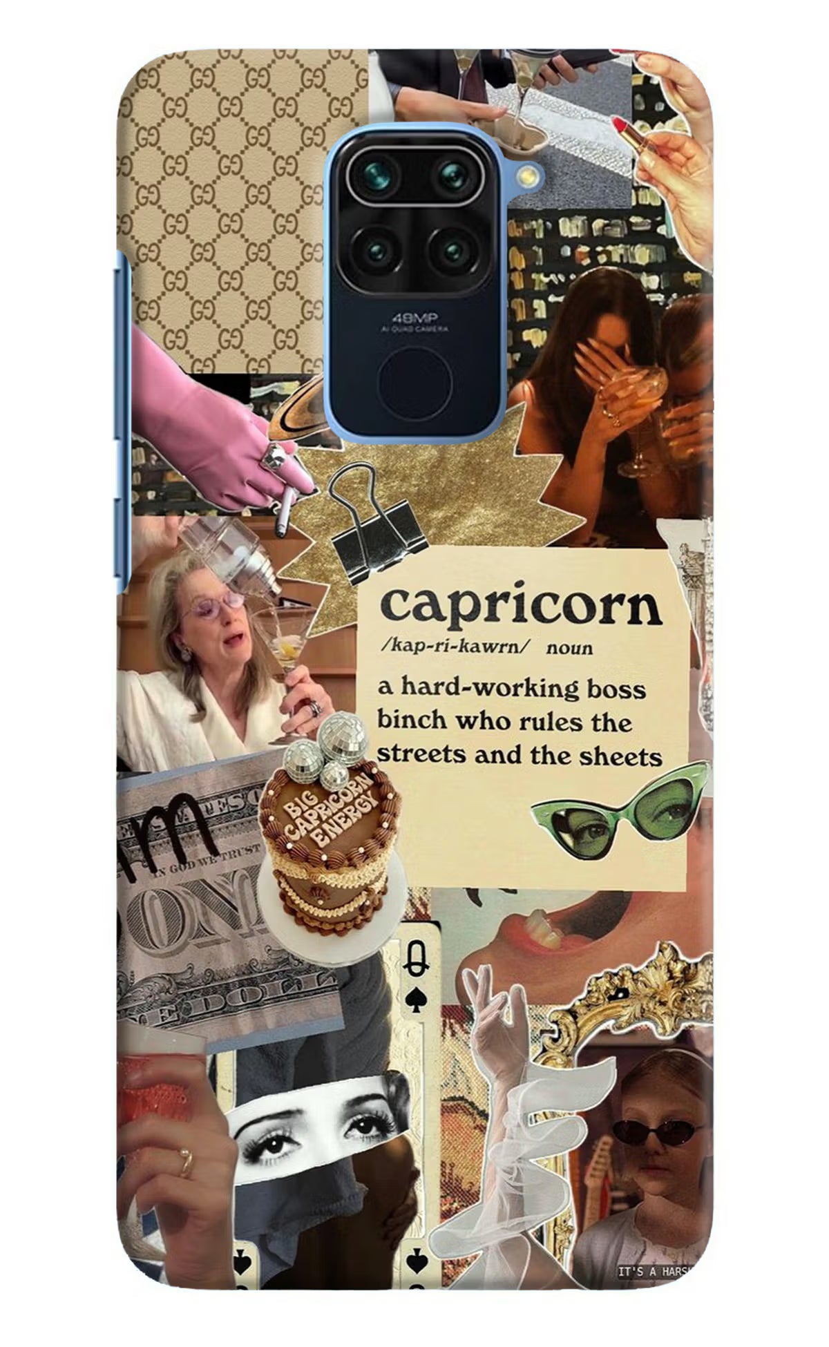 Capricorn Zodiac Redmi Note 9 Hard Case Back Cover by Casekaro