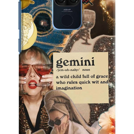 Gemini Zodiac Redmi Note 9 Hard Case Back Cover by Casekaro