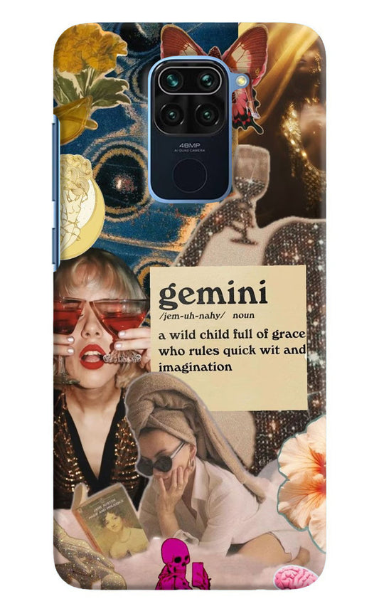 Gemini Zodiac Redmi Note 9 Hard Case Back Cover by Casekaro