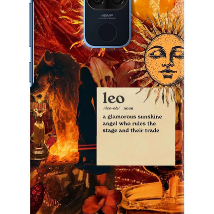 Leo Zodiac Redmi Note 9 Hard Case Back Cover by Casekaro