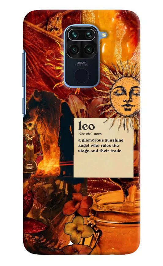 Leo Zodiac Redmi Note 9 Hard Case Back Cover by Casekaro