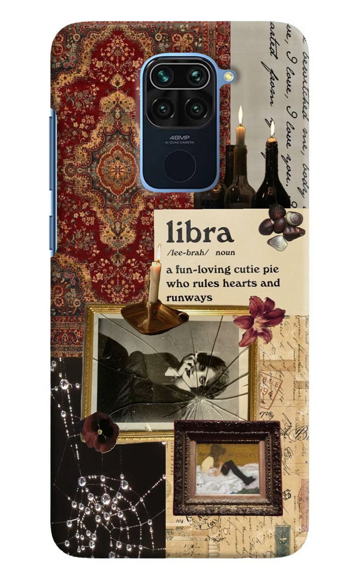 Libra Zodiac Redmi Note 9 Hard Case Back Cover by Casekaro