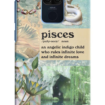 Pisces Zodiac Redmi Note 9 Hard Case Back Cover by Casekaro