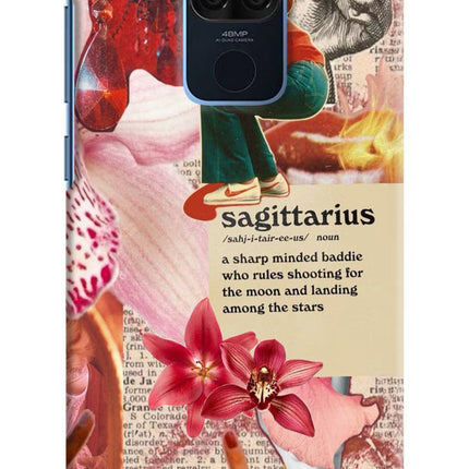 Sagittarius Zodiac Redmi Note 9 Hard Case Back Cover by Casekaro