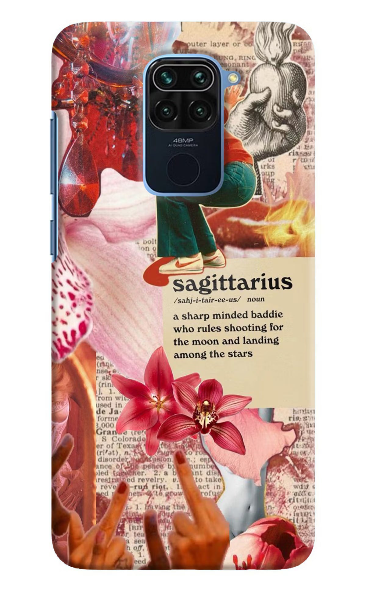 Sagittarius Zodiac Redmi Note 9 Hard Case Back Cover by Casekaro