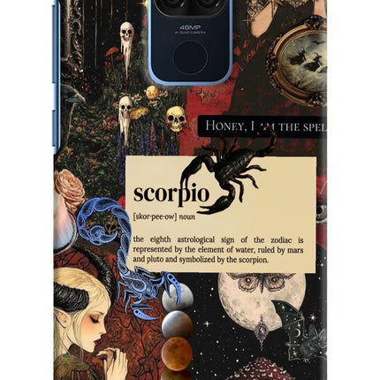 Scorpio Zodiac Redmi Note 9 Hard Case Back Cover by Casekaro