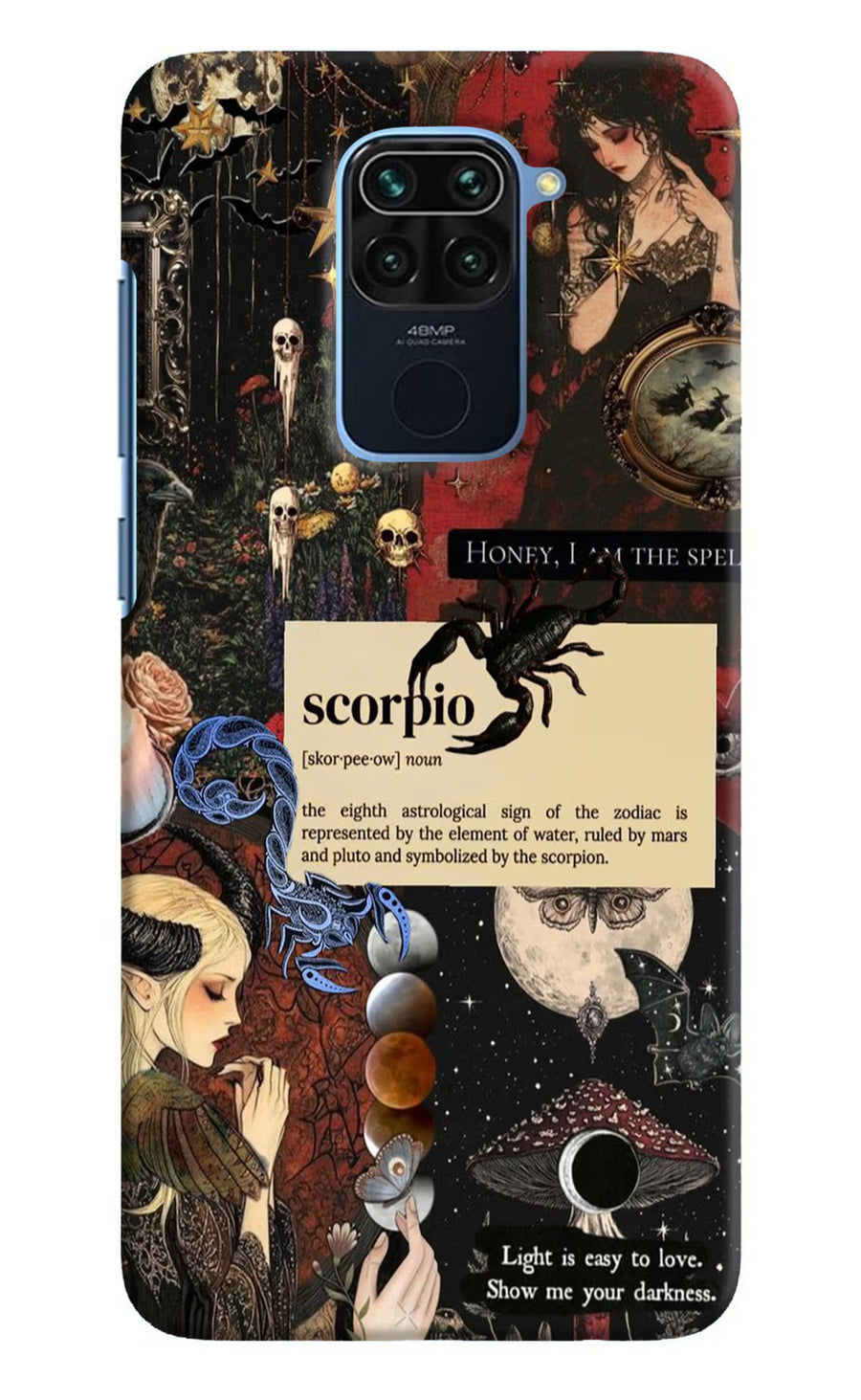 Scorpio Zodiac Redmi Note 9 Back Cover, Hard case