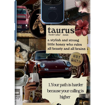 Taurus Zodiac Redmi Note 9 Hard Case Back Cover by Casekaro