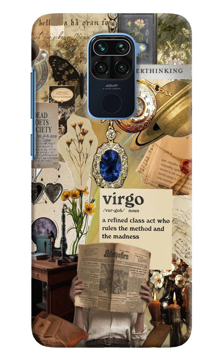 Virgo Zodiac Redmi Note 9 Back Cover, Hard case