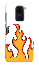 Fired Up – White Redmi Note 9 Hard Case Back Cover by Casekaro