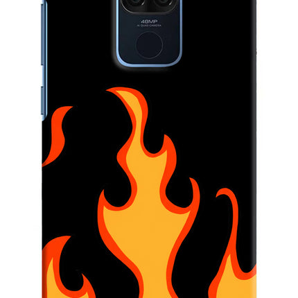 Fired Up – Black Redmi Note 9 Hard Case Back Cover by Casekaro