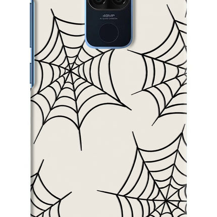 Spider Web Redmi Note 9 Hard Case Back Cover by Casekaro
