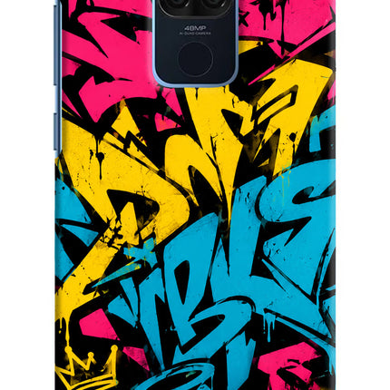 Graffiti Vibe Redmi Note 9 Hard Case Back Cover by Casekaro