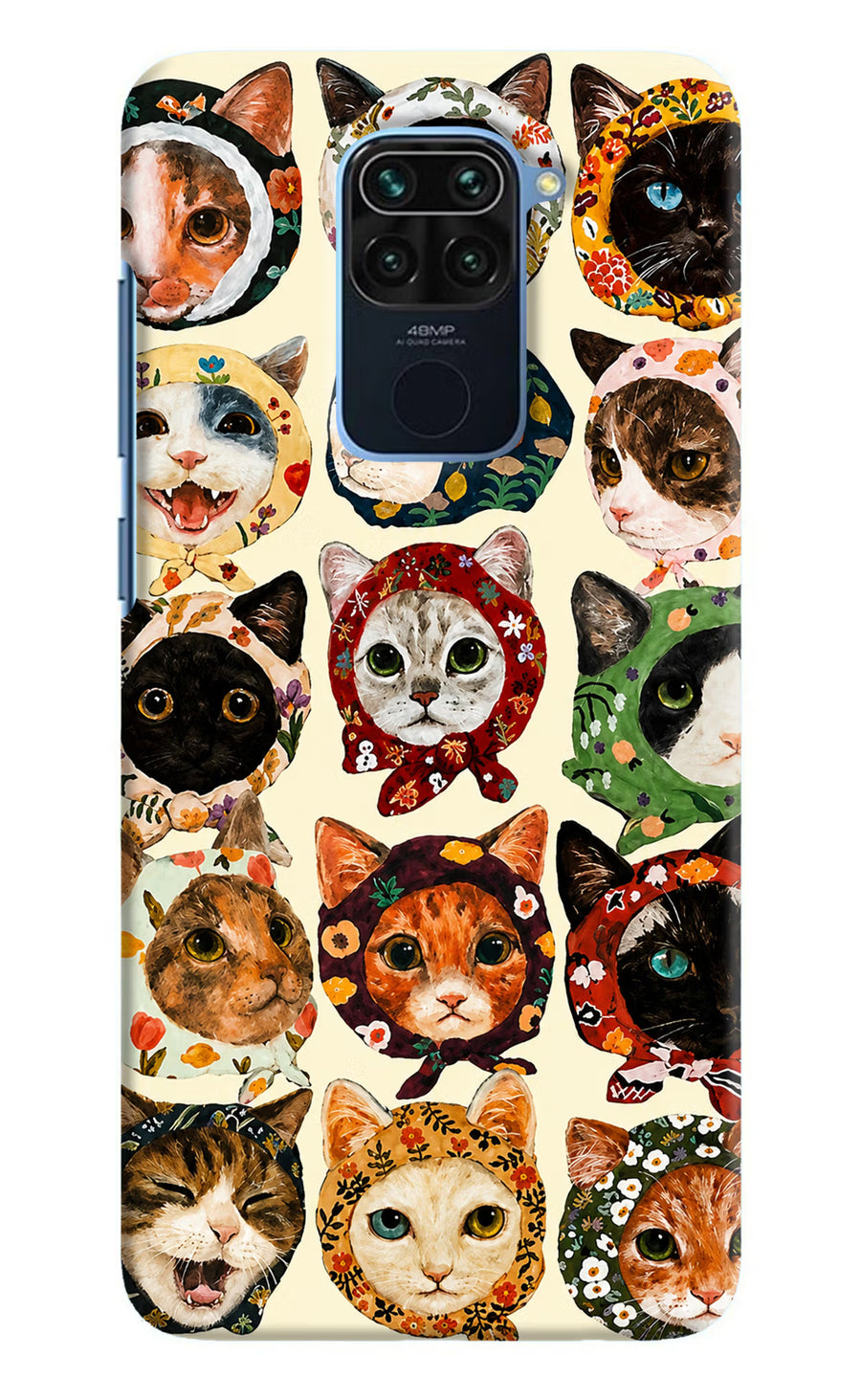 Cool Cat Redmi Note 9 Back Cover, Hard case