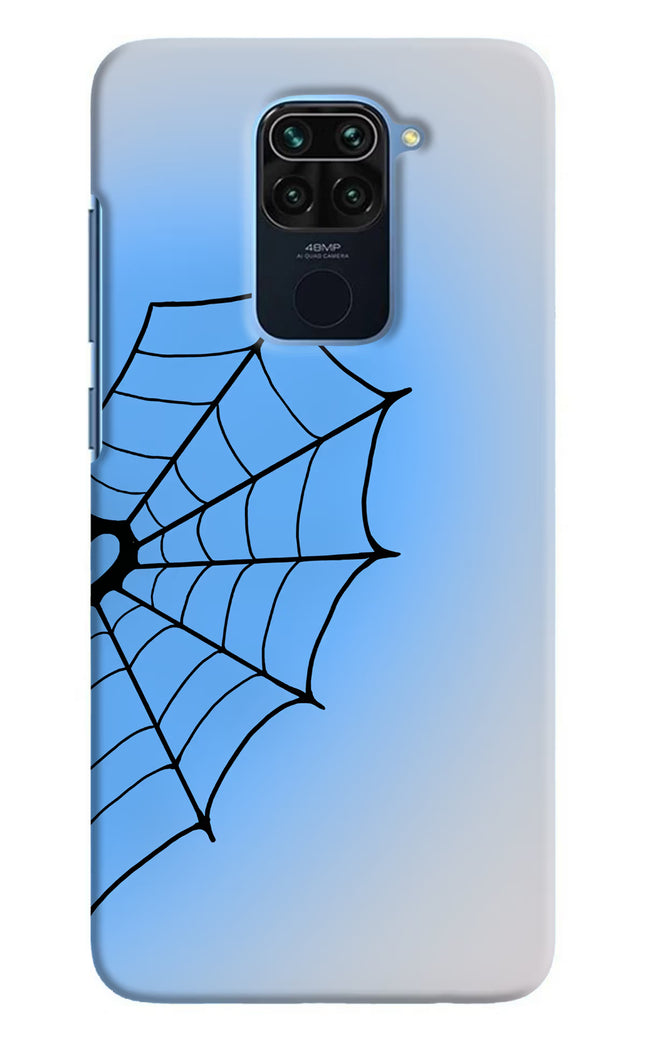Blue Web Redmi Note 9 Hard Case Back Cover by Casekaro