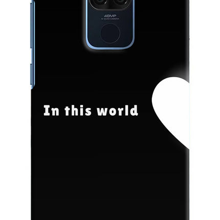 This World Redmi Note 9 Hard Case Back Cover by Casekaro
