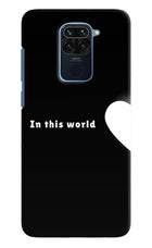 This World Redmi Note 9 Hard Case Back Cover by Casekaro