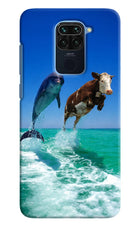 Dolphin vs Cow Redmi Note 9 Hard Case Back Cover by Casekaro