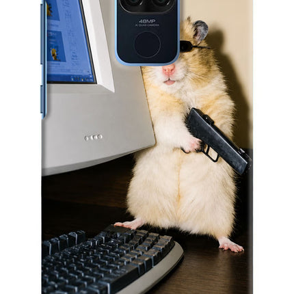 Hacker Hamster Redmi Note 9 Hard Case Back Cover by Casekaro