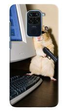 Hacker Hamster Redmi Note 9 Hard Case Back Cover by Casekaro