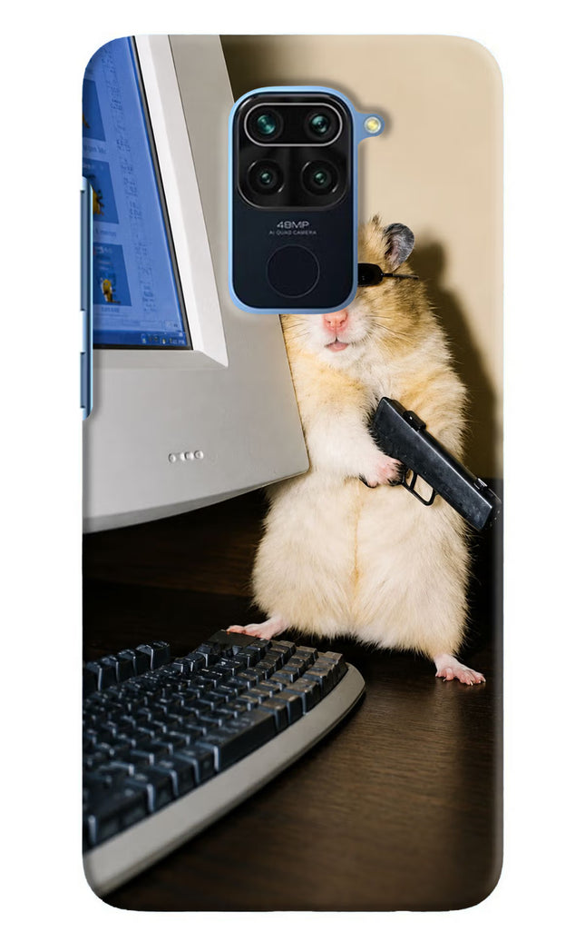 Hacker Hamster Redmi Note 9 Hard Case Back Cover by Casekaro