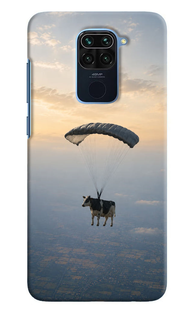 Skydiving Cow Redmi Note 9 Hard Case Back Cover by Casekaro