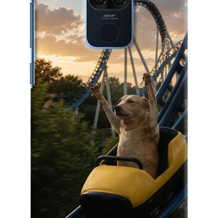 Rollercoaster Dog Redmi Note 9 Hard Case Back Cover by Casekaro