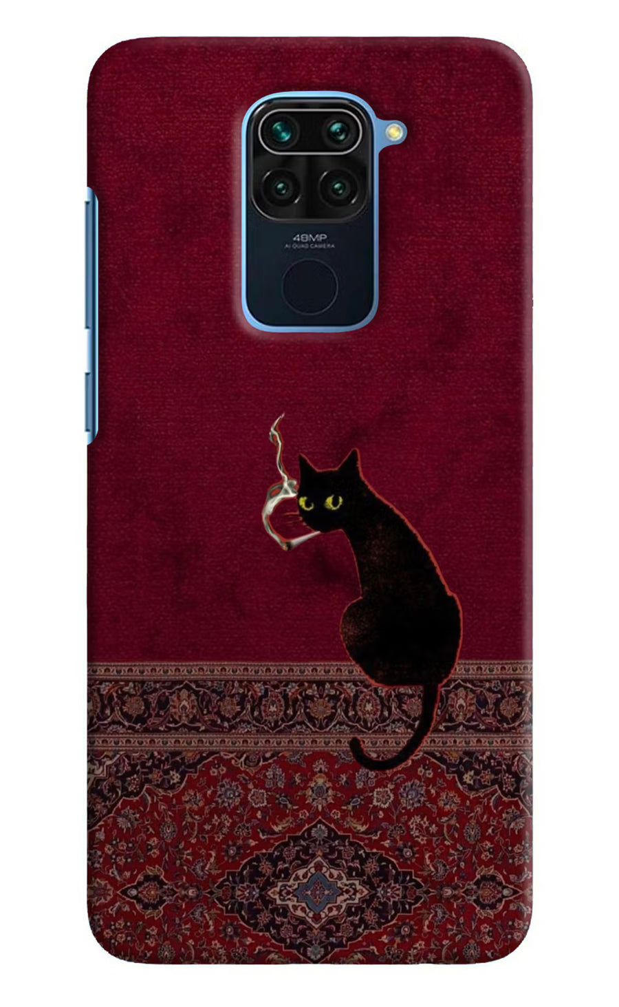 Midnight Cat Redmi Note 9 Back Cover, Hard case