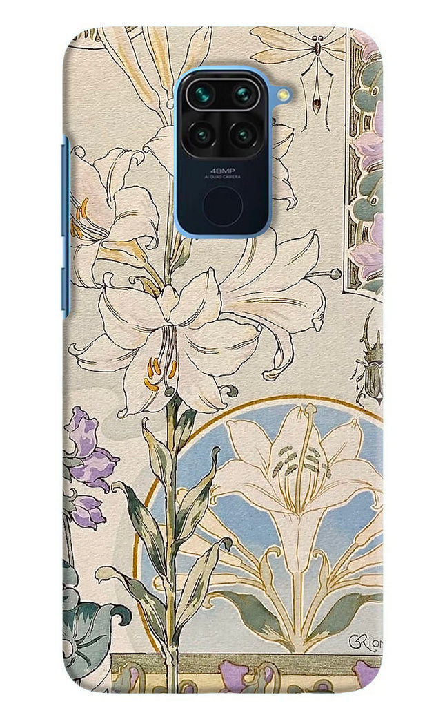 White Lily Redmi Note 9 Hard Case Back Cover by Casekaro