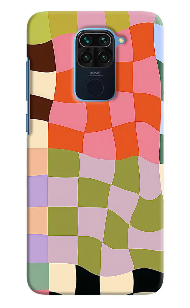 Wavy Grid Redmi Note 9 Hard Case Back Cover by Casekaro